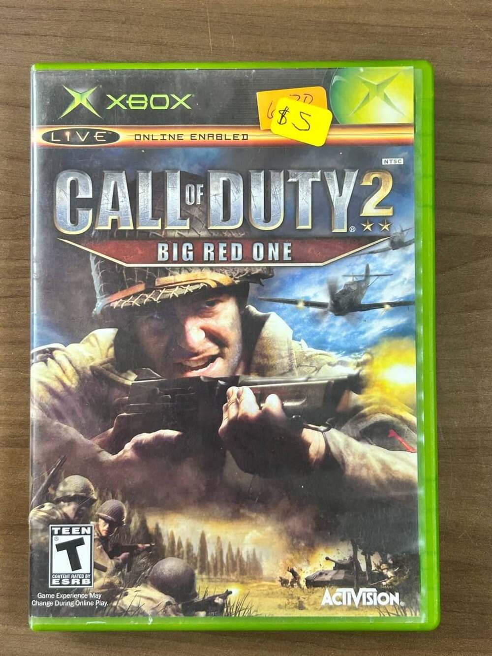 Call of Duty 2 Big Red One Original Xbox 2005 Activision NTSC Disc Case
